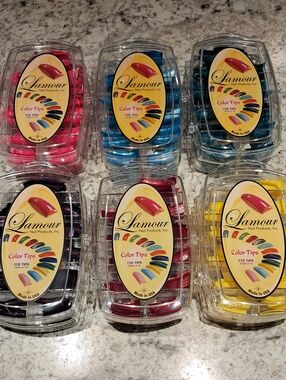 12 NEW Packs Of Lamour Color Tips(110 Tips Per Pack)